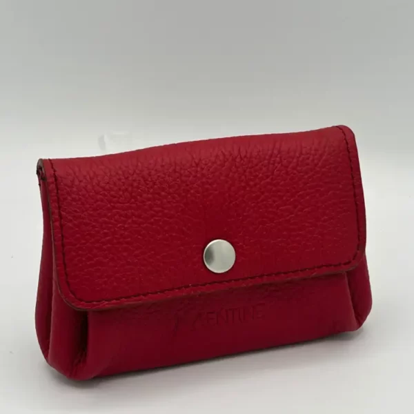 Porte-monnaie L'ESSENTIEL rouge grainé
